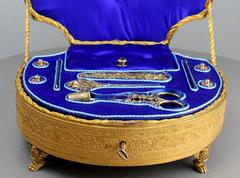 Antique Gilt Metal and Silver-Gilt Palais Royale Musical Necessaire
