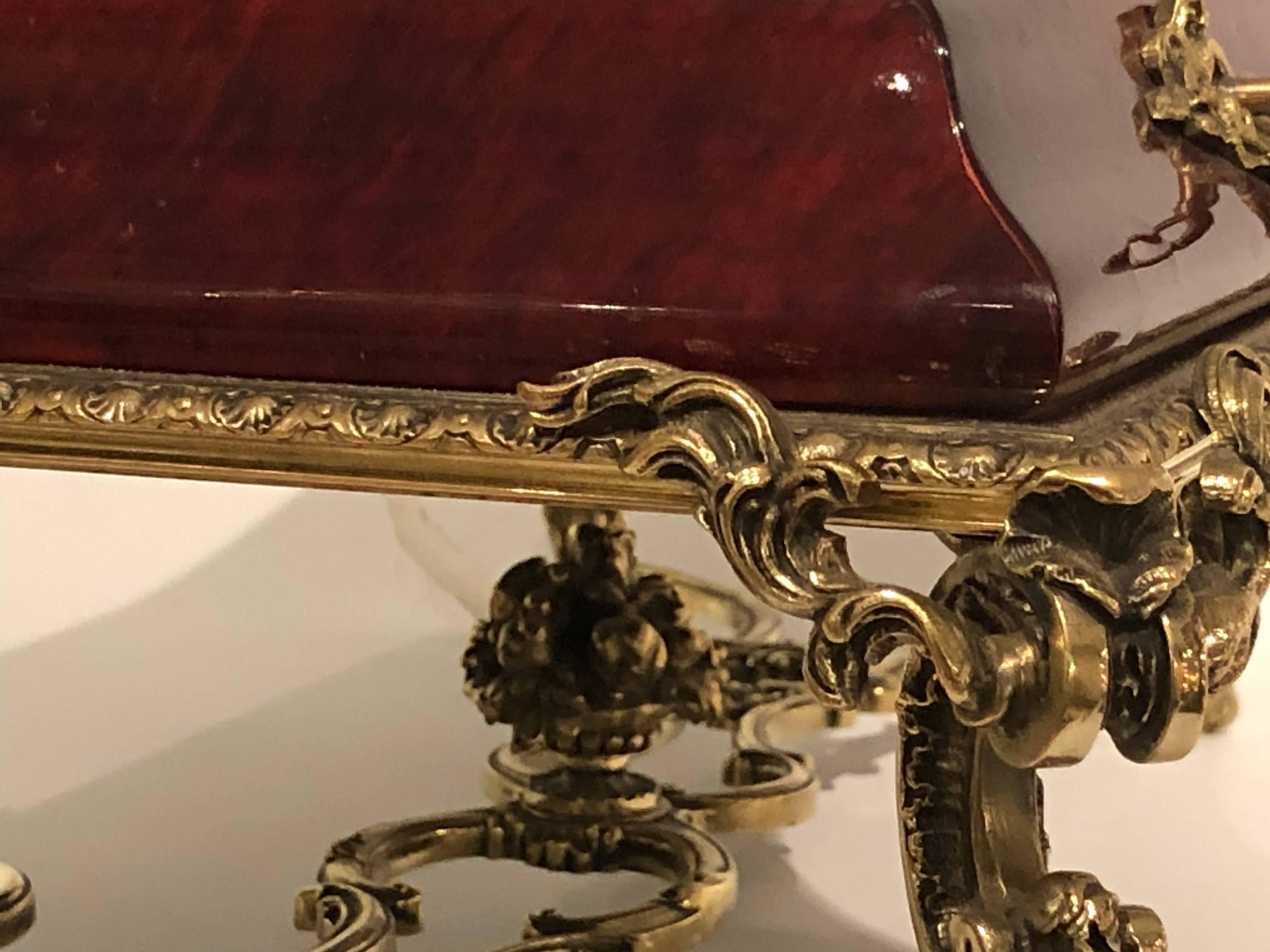 Faux Tortoiseshell and Ormolu Tabletop Vitrine in the Form of a Grand Piano 1