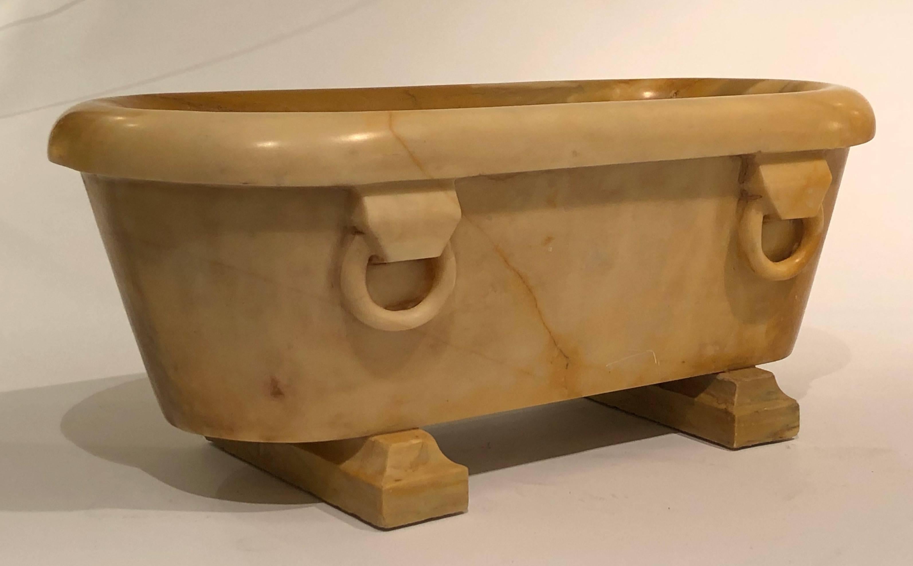 Antique 19th Century Italian Grand Tour Siena Marble Model of a Roman Bath In Excellent Condition In London, GB