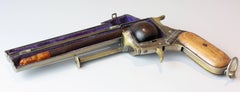Antique Pipe in Pistol Form Case, Vesta Revolver, circa 1890, French