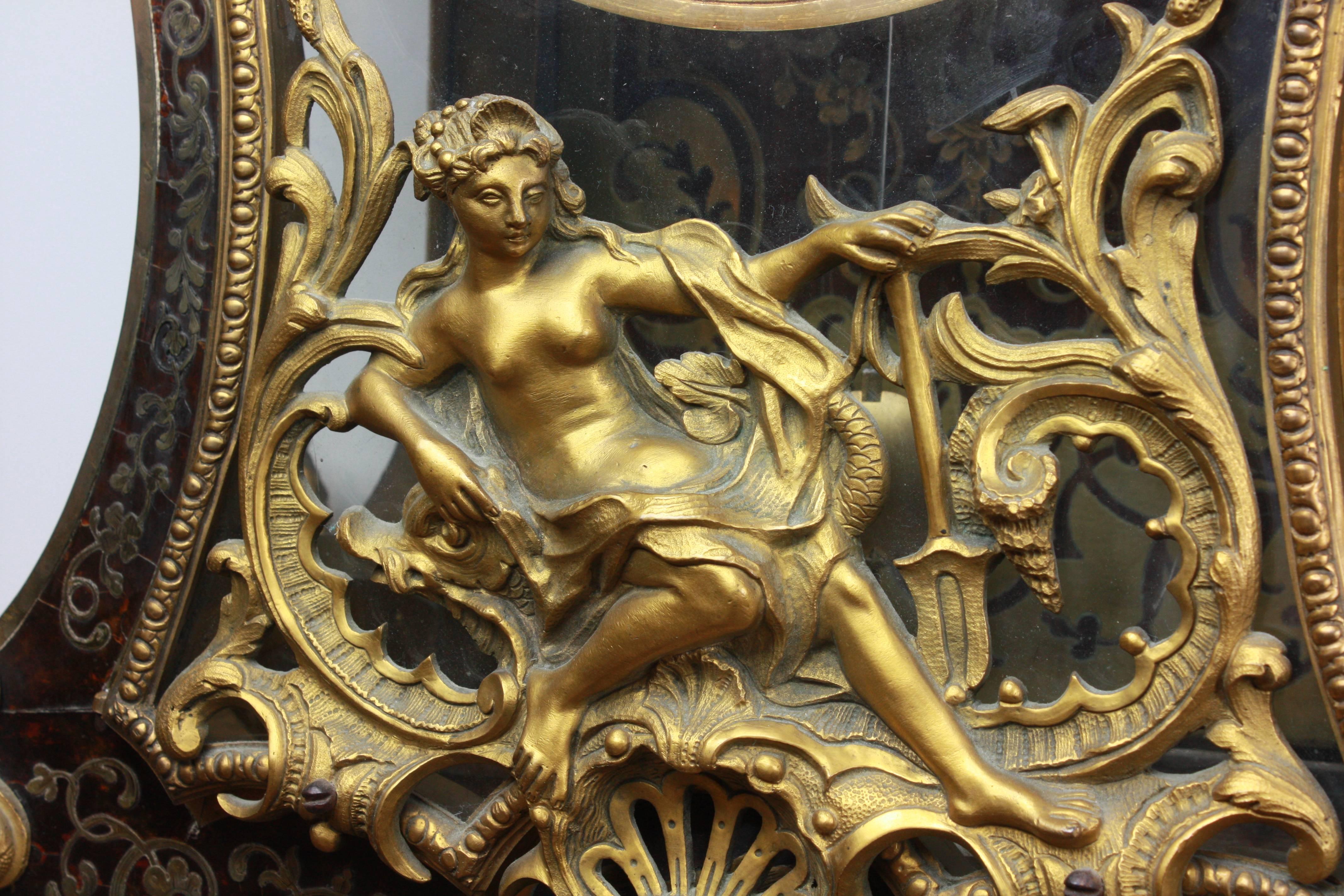 A stunning gilded bronze bracket clock, reputed to originally have come from the private collection of Sophia Loren.
The movement signed Fortin Paris
This clock unlike so many others can be accurately dated to between February 1745 to February