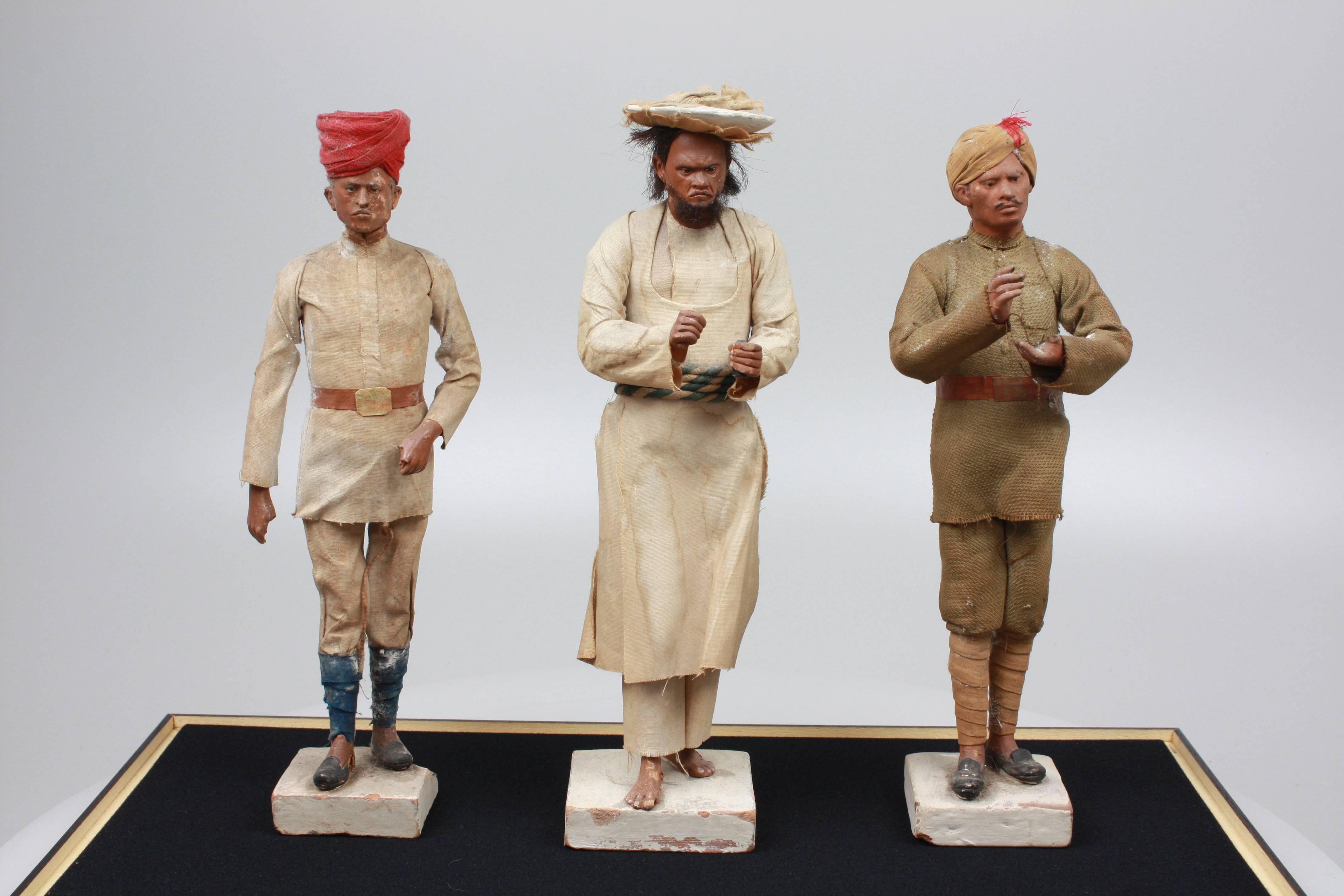 19th Century Indian Clay Figures India, circa 1870 by Jadunath Pal In Good Condition In London, GB