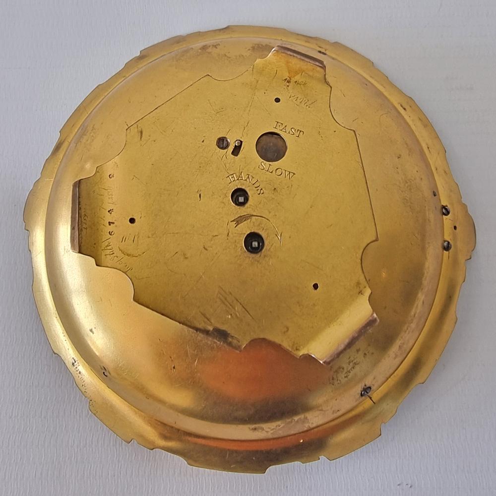 Rare Thomas Cole Engraved Bon Bon dish Table Clock In Good Condition For Sale In London, GB