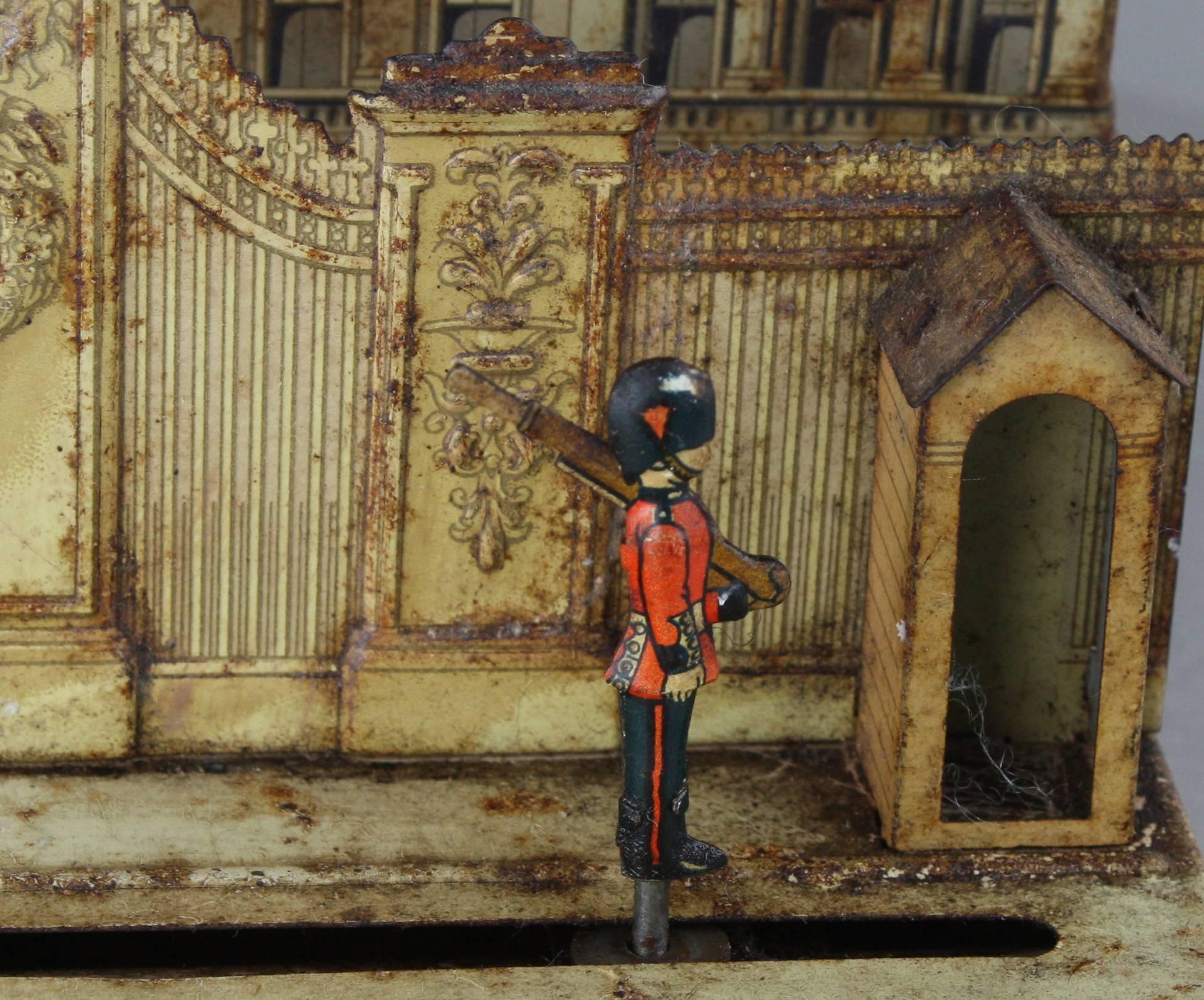 German Lithographed Tinplate Automaton 'The Changing of the Guard at Buckingham Palace'