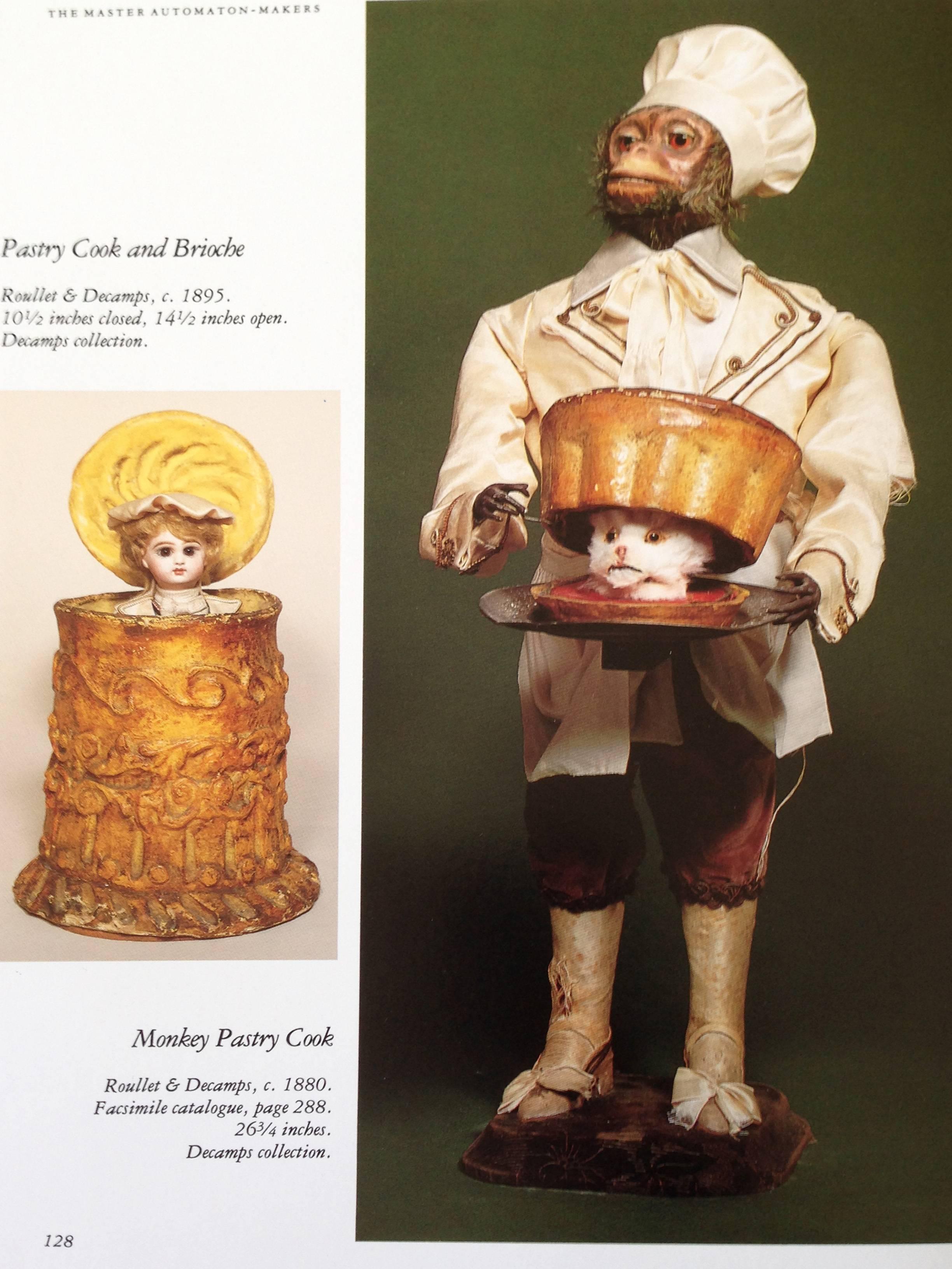 Antique Monkey Pastry-Cook Musical Automaton, by Roullet & Decamps 1
