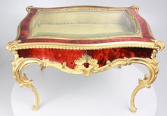 Mid-19th Century Faux Tortoiseshell and Ormolu Tabletop Vitrine, circa 1860