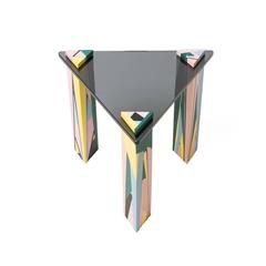 Unique 21st Century Resin and Smoke Glass Escalante Nesting Side Table