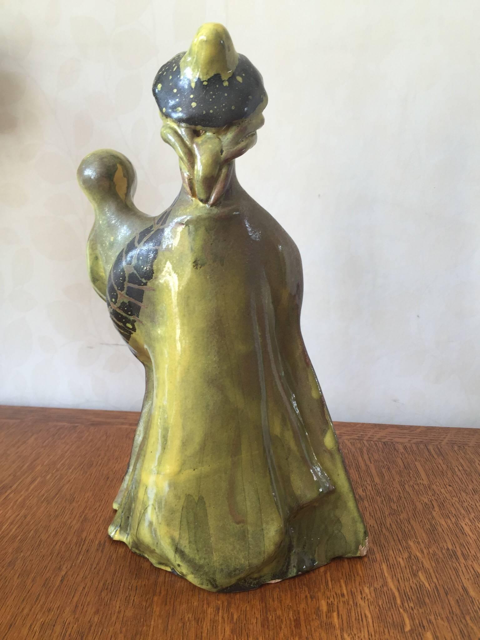 Pottery Roger Capron Vallauris Picasso Style Rare Figurative Group, circa 1955 For Sale