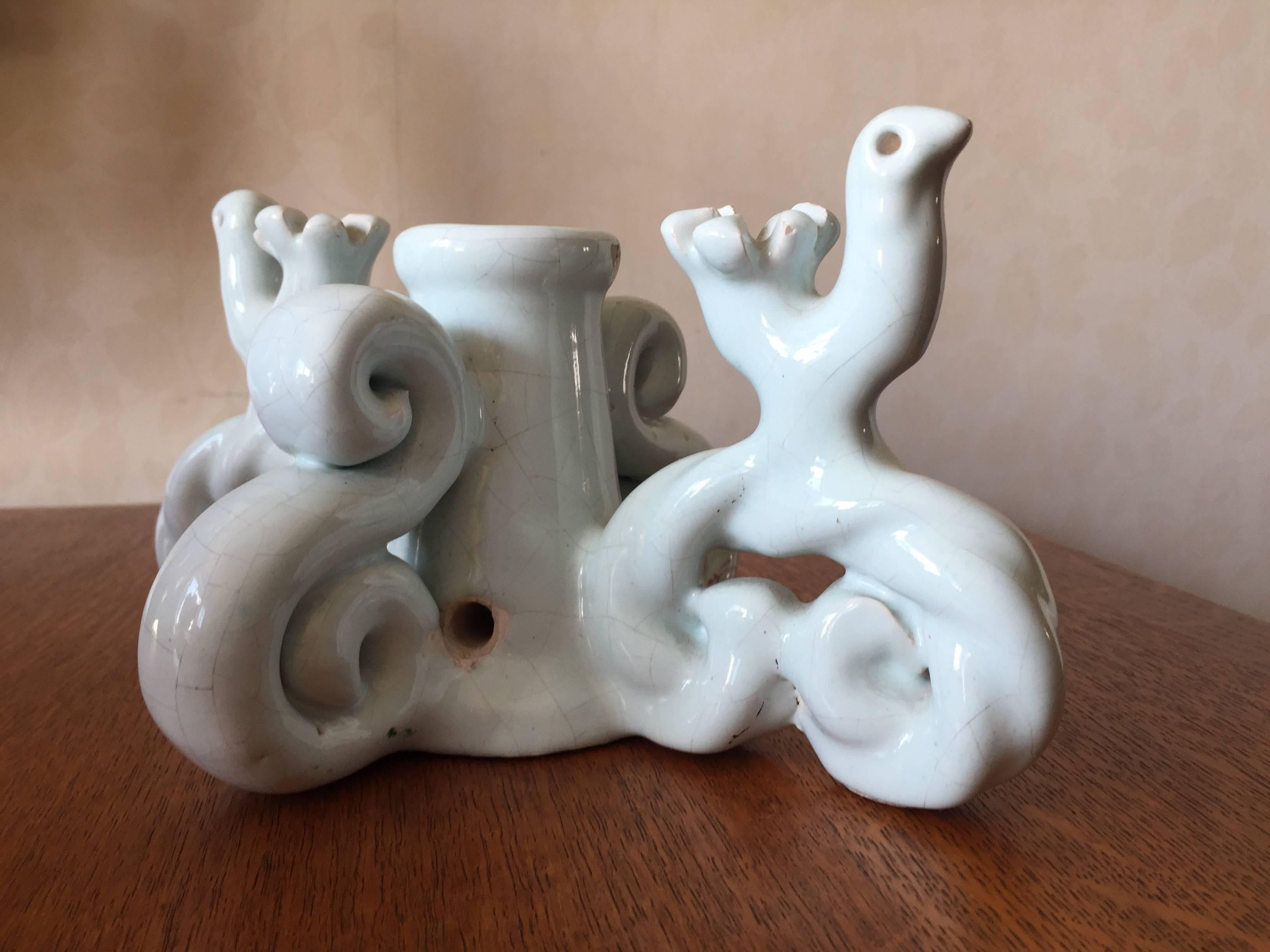 Mid-Century Modern Unique Roger Capron  French Pottery Lampbase, Vallauris, circa 1948 For Sale