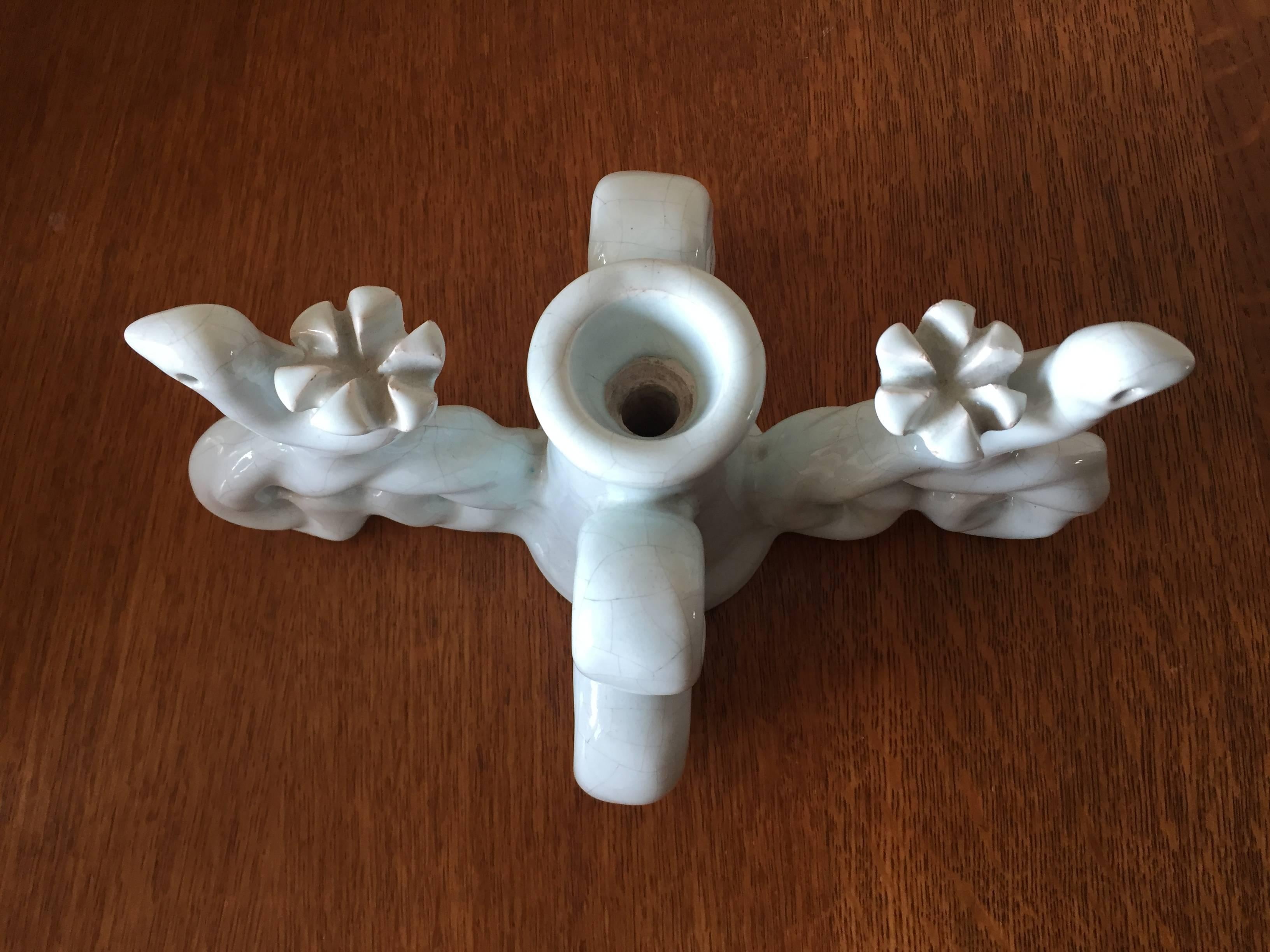 Glazed Unique Roger Capron  French Pottery Lampbase, Vallauris, circa 1948 For Sale