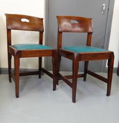 Richard Riemerschmid Arts and Crafts Art Nouveau rare pair oak chairs