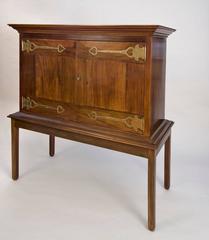 Rare English Arts and Crafts Art Nouveau Cabinet on Stand CFA Voysey circa 1910