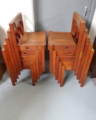 Gordon Russell Mid-Century Modern Cotswold School Arts & Crafts Ten Oak Chairs