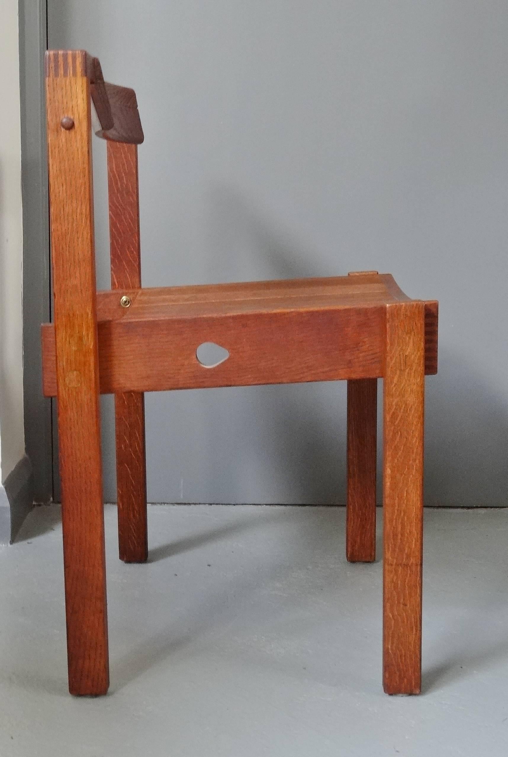 Gordon Russell Mid-Century Modern Cotswold School Arts & Crafts Ten Oak Chairs For Sale 4