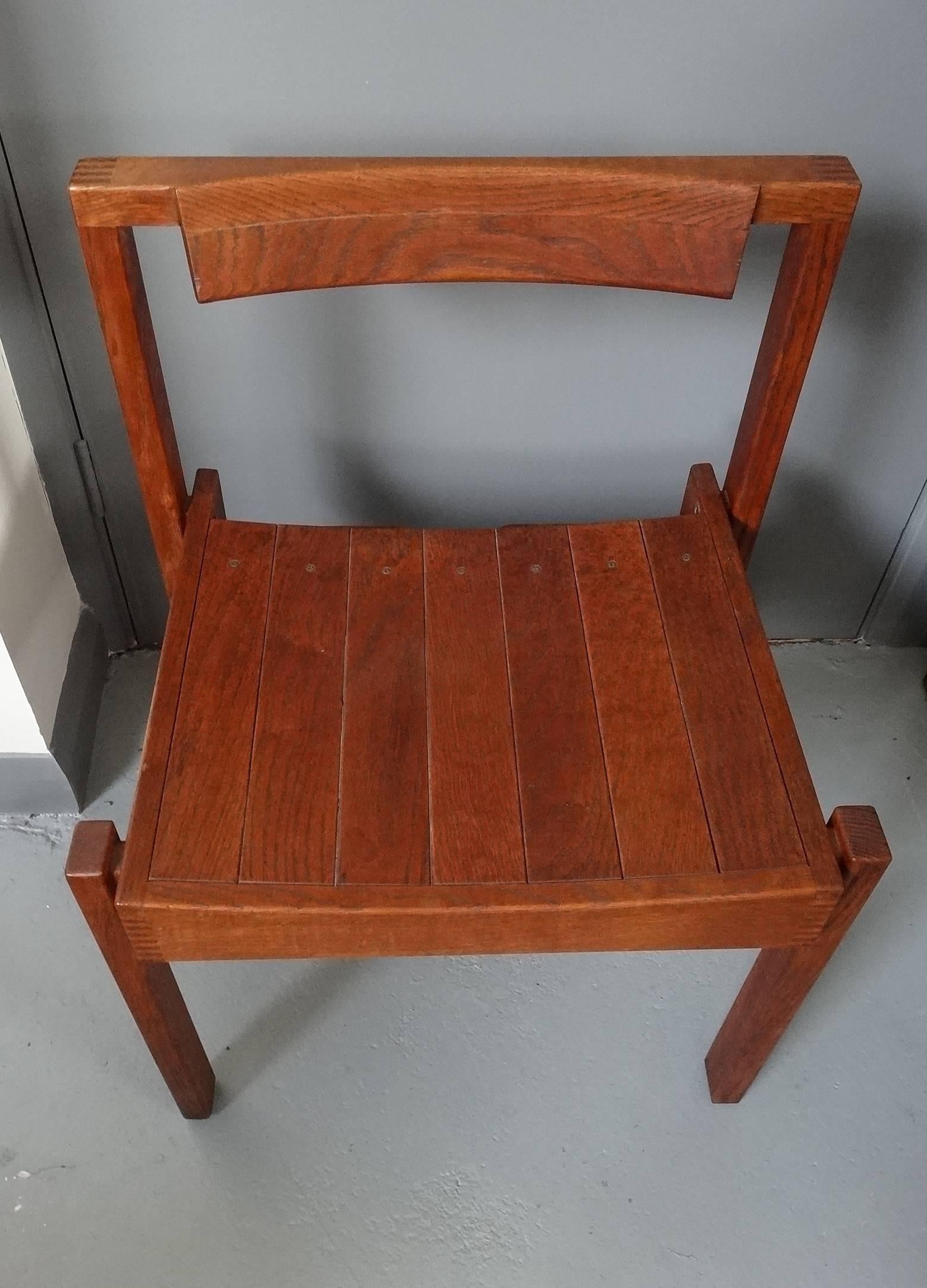 Gordon Russell Mid-Century Modern Cotswold School Arts & Crafts Ten Oak Chairs For Sale 5