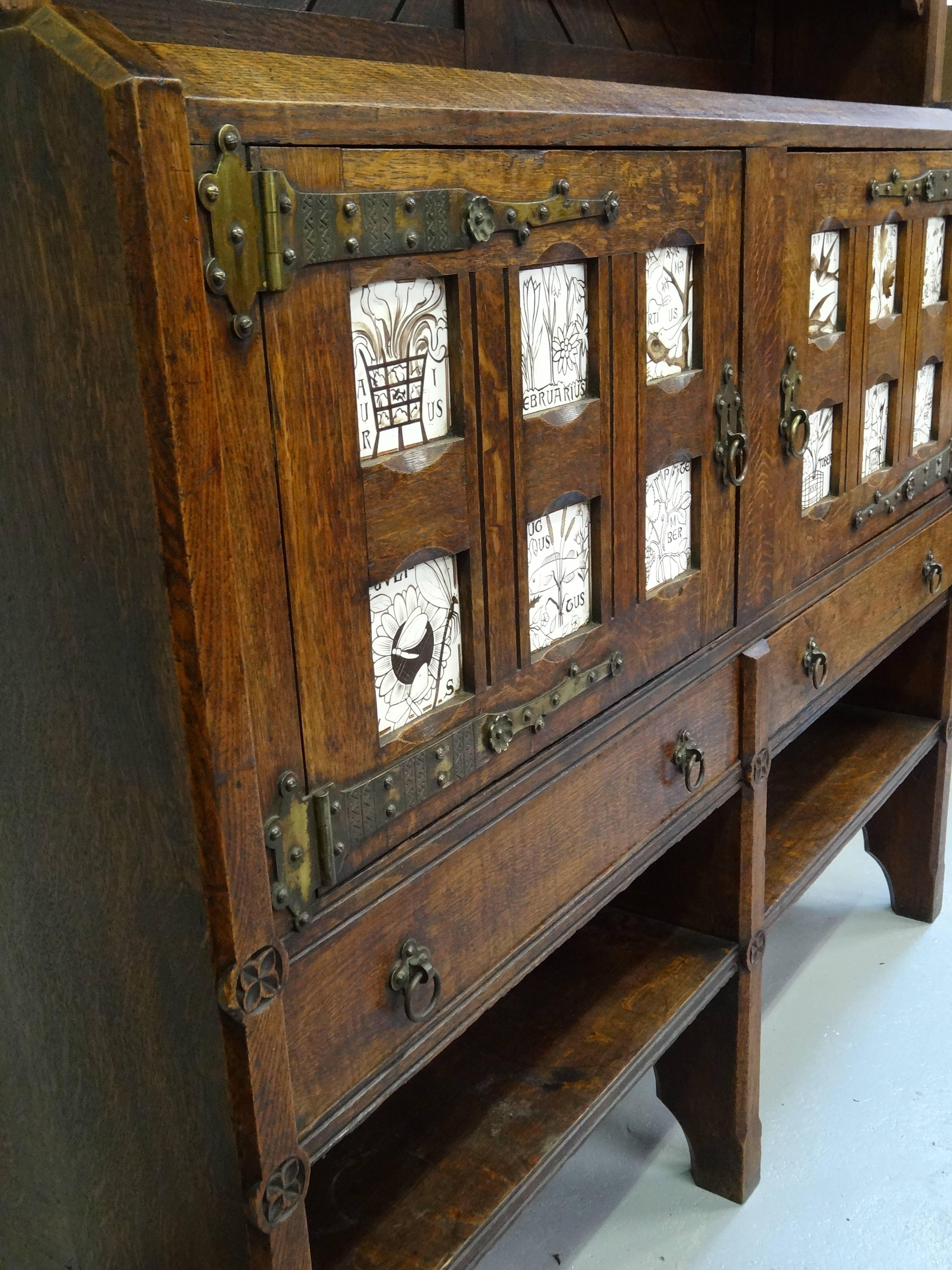 Mid-19th Century Charles Locke Eastlake Gothic Revival Aesthetic Movement Dresser Cabinet For Sale