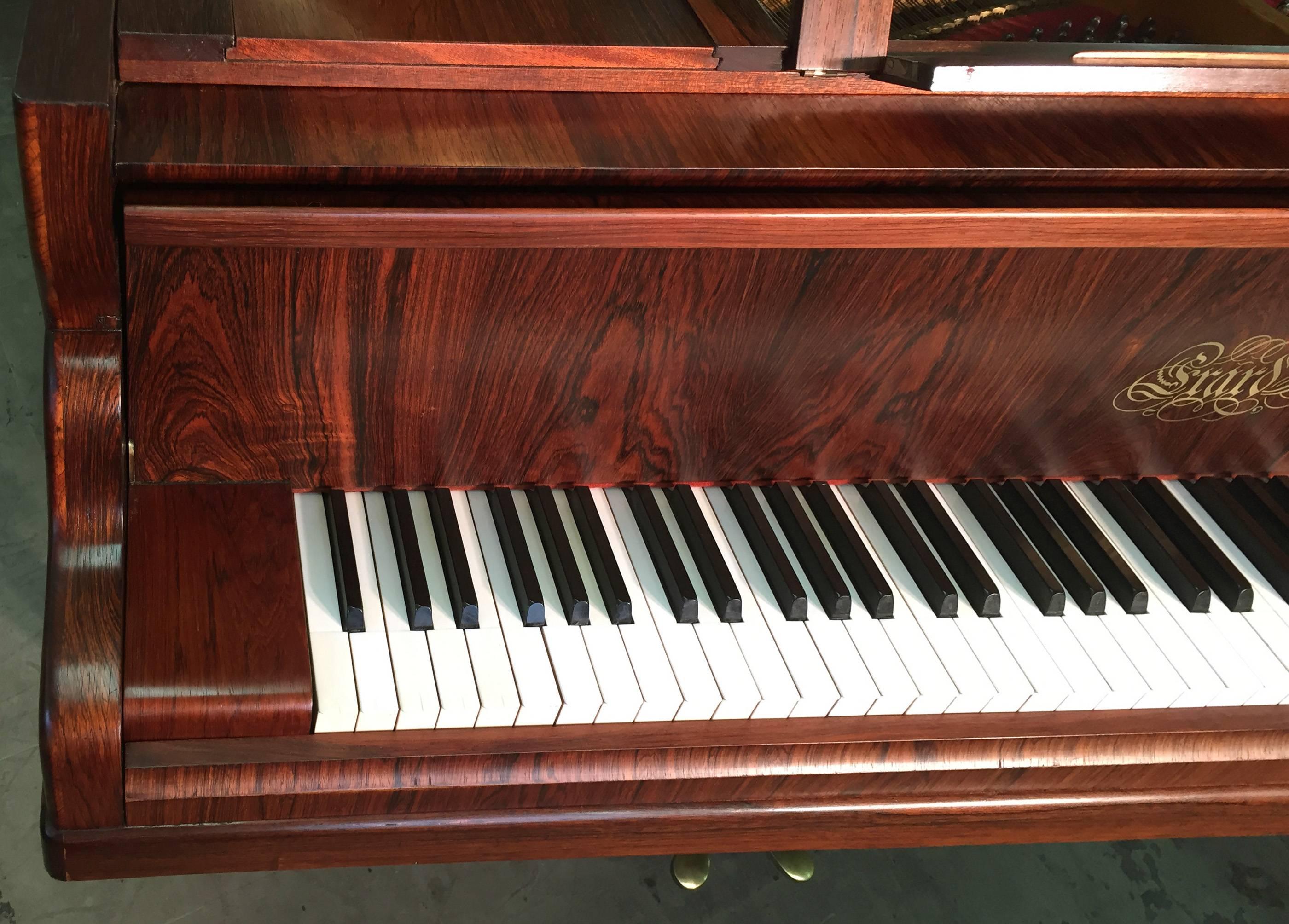 Grand Piano Erard Paris 1927, French Art Deco Rosewood Case, Restored In Good Condition In Ettlingen, Baden-Wurttemberg