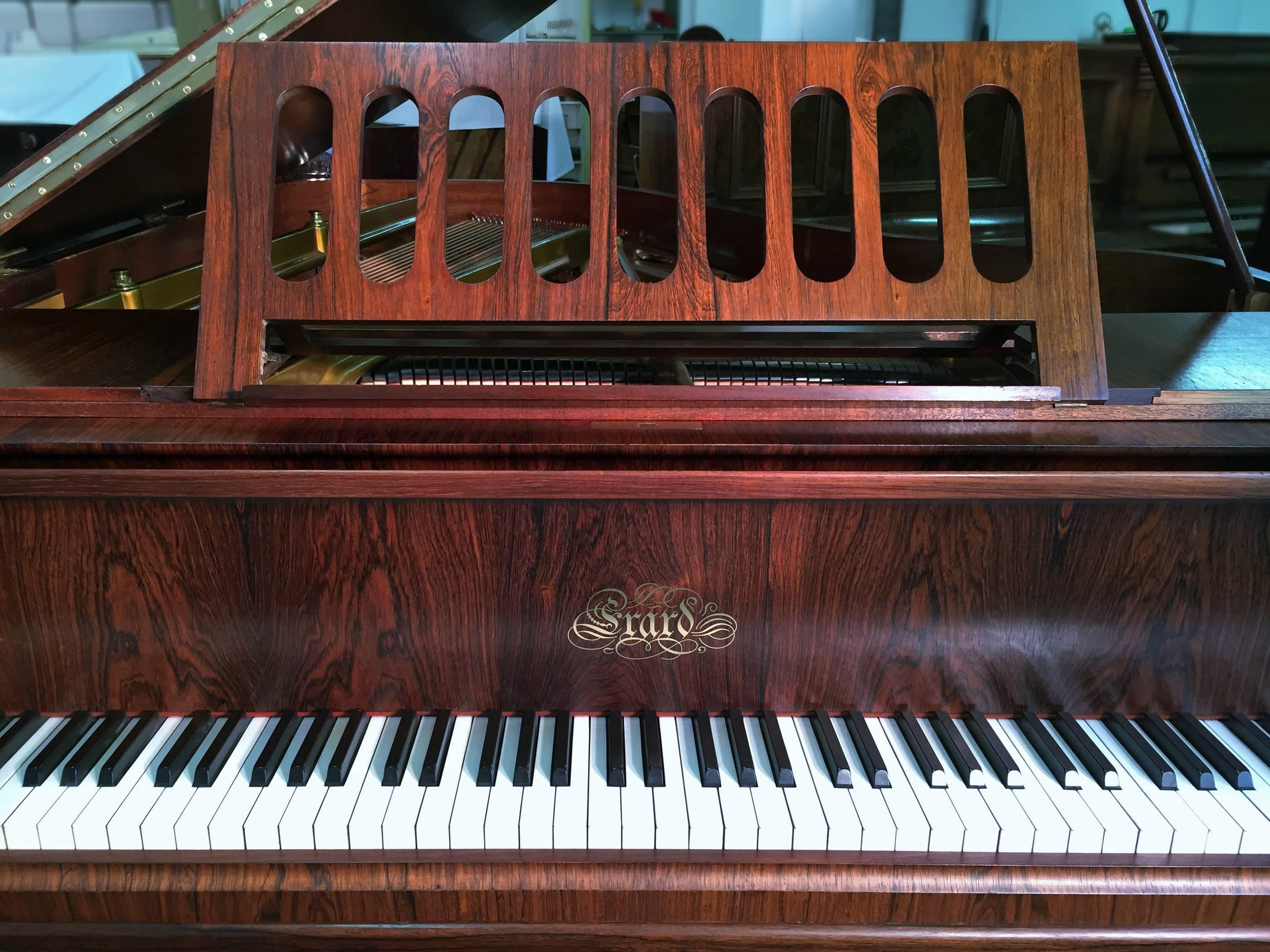 20th Century Grand Piano Erard Paris 1927, French Art Deco Rosewood Case, Restored