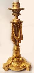 Pair of 19th Century French Empire Gilt Ormolu Candlesticks Finest Chiselled