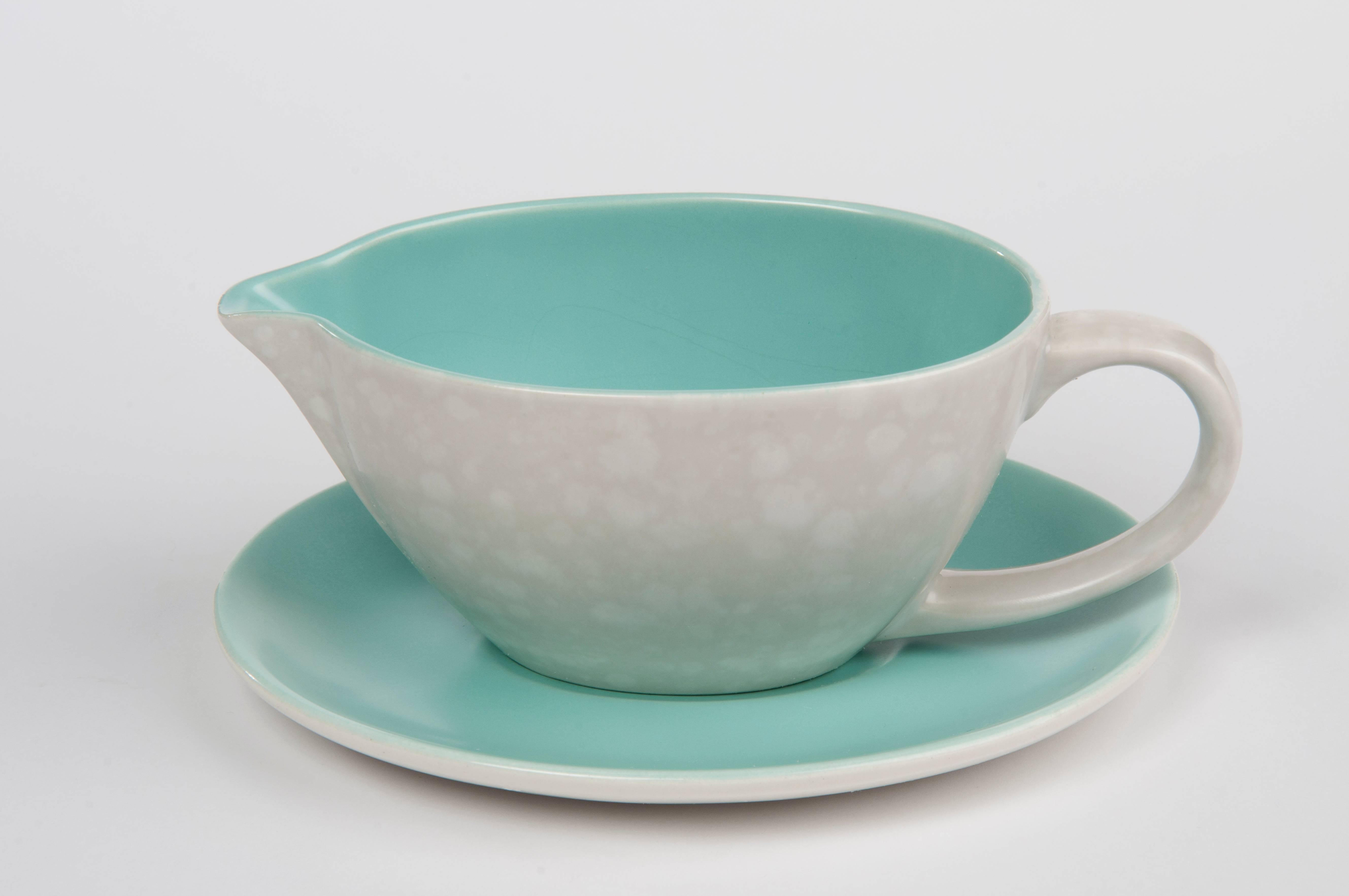 Ceramic Coffee and Dinner Service Guy Sydenham Alfred Read Turquoise Grey Poole Pottery