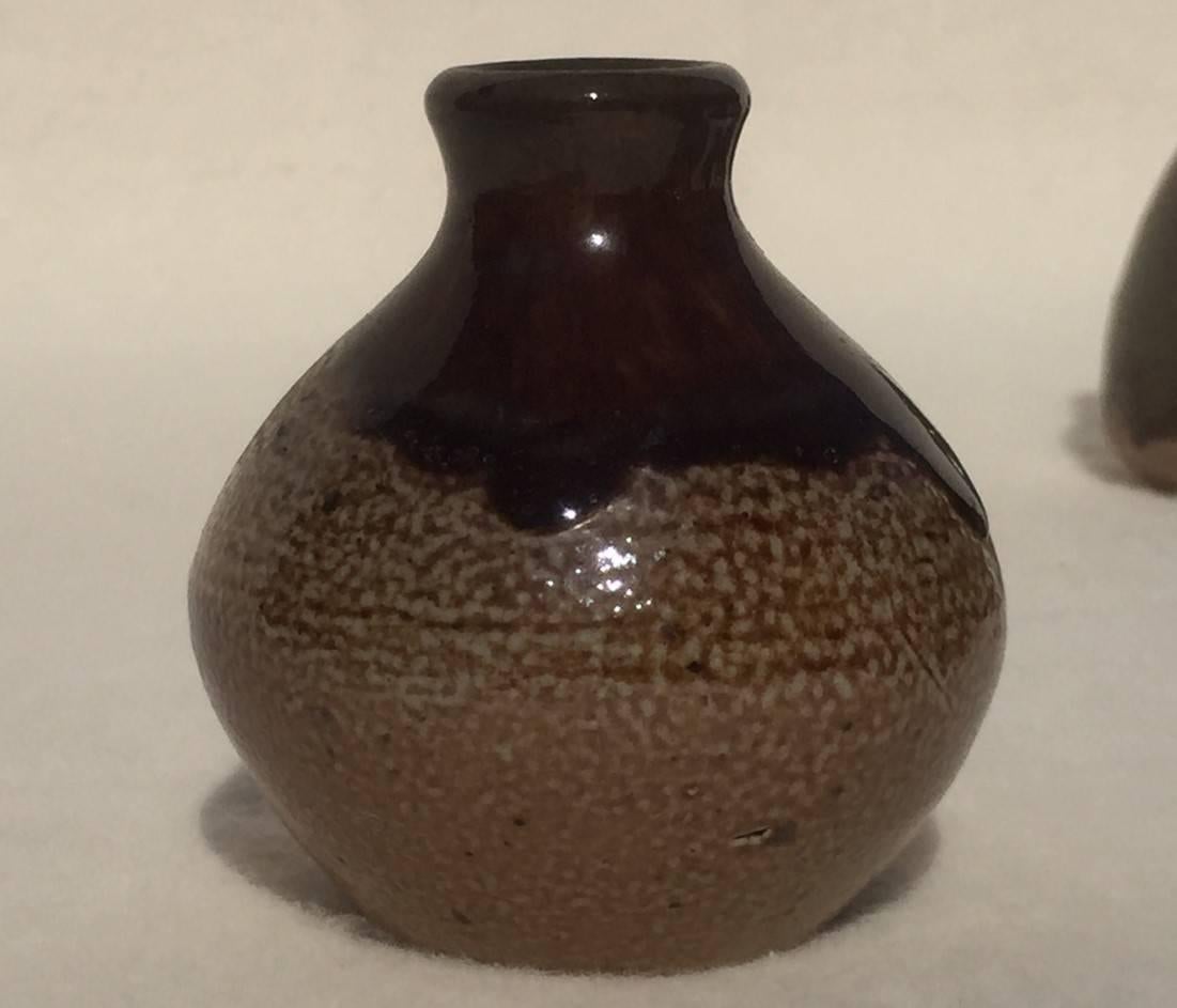 Eight Miniature Ceramical Vases, Art Pottery, Germany, 1960s Set #6 1