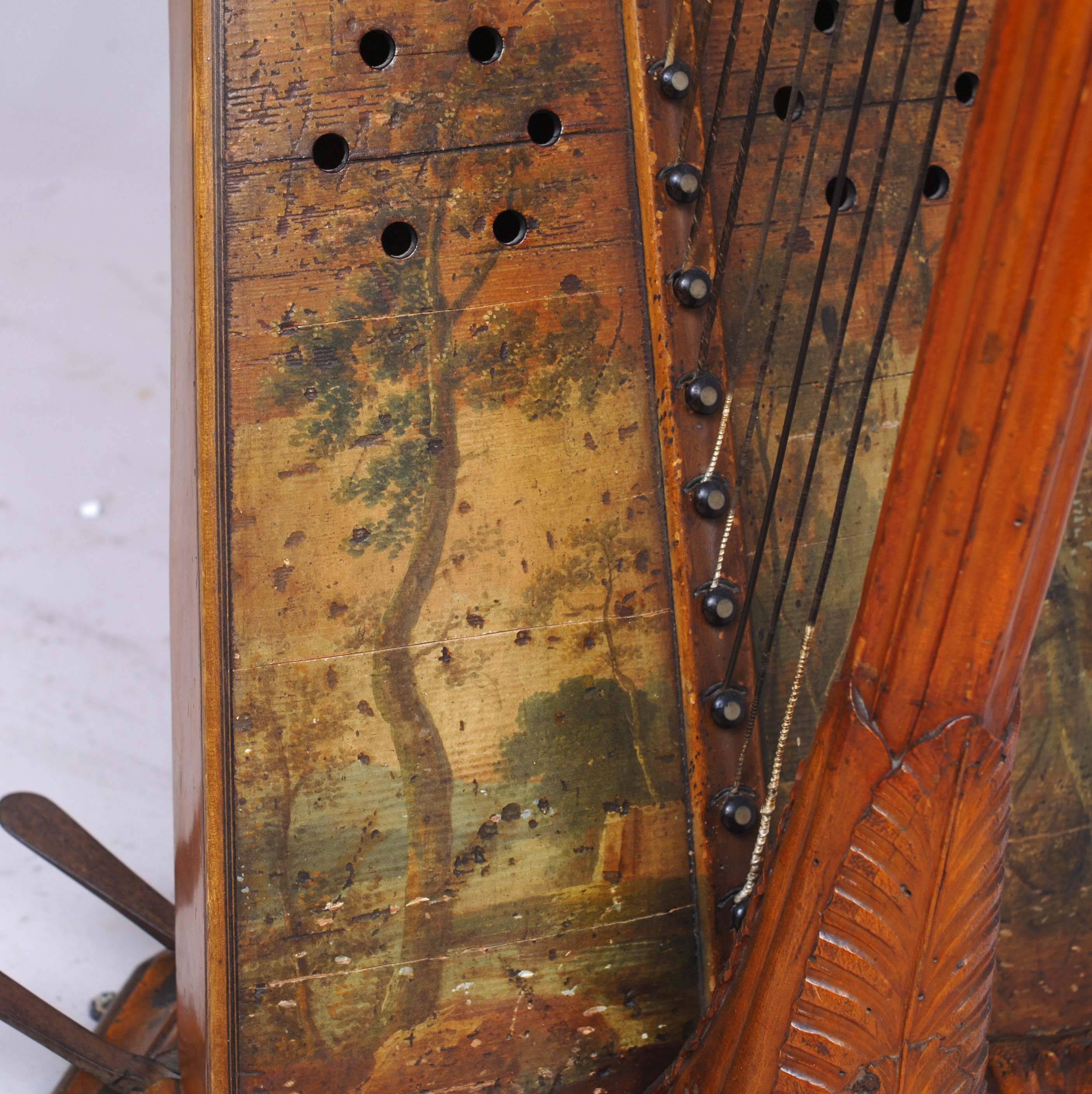18th Century French Harp Period Louis XVI circa 1791 Free Shipping For Sale 1