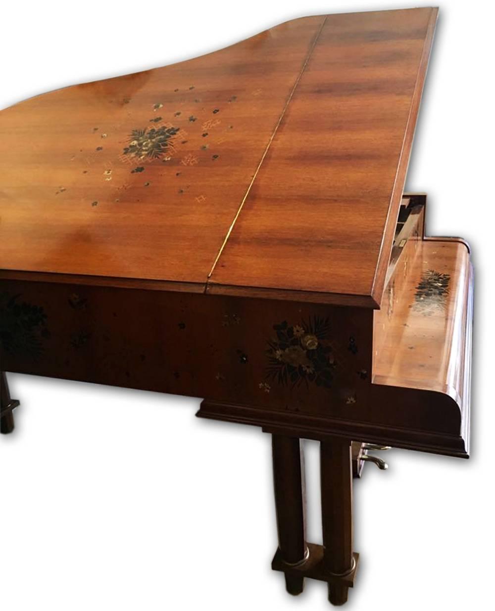 Mid-Century Modern Grand Piano by Gaveau Paris Designed by Jules Émile Leleu In Good Condition For Sale In Ettlingen, Baden-Wurttemberg
