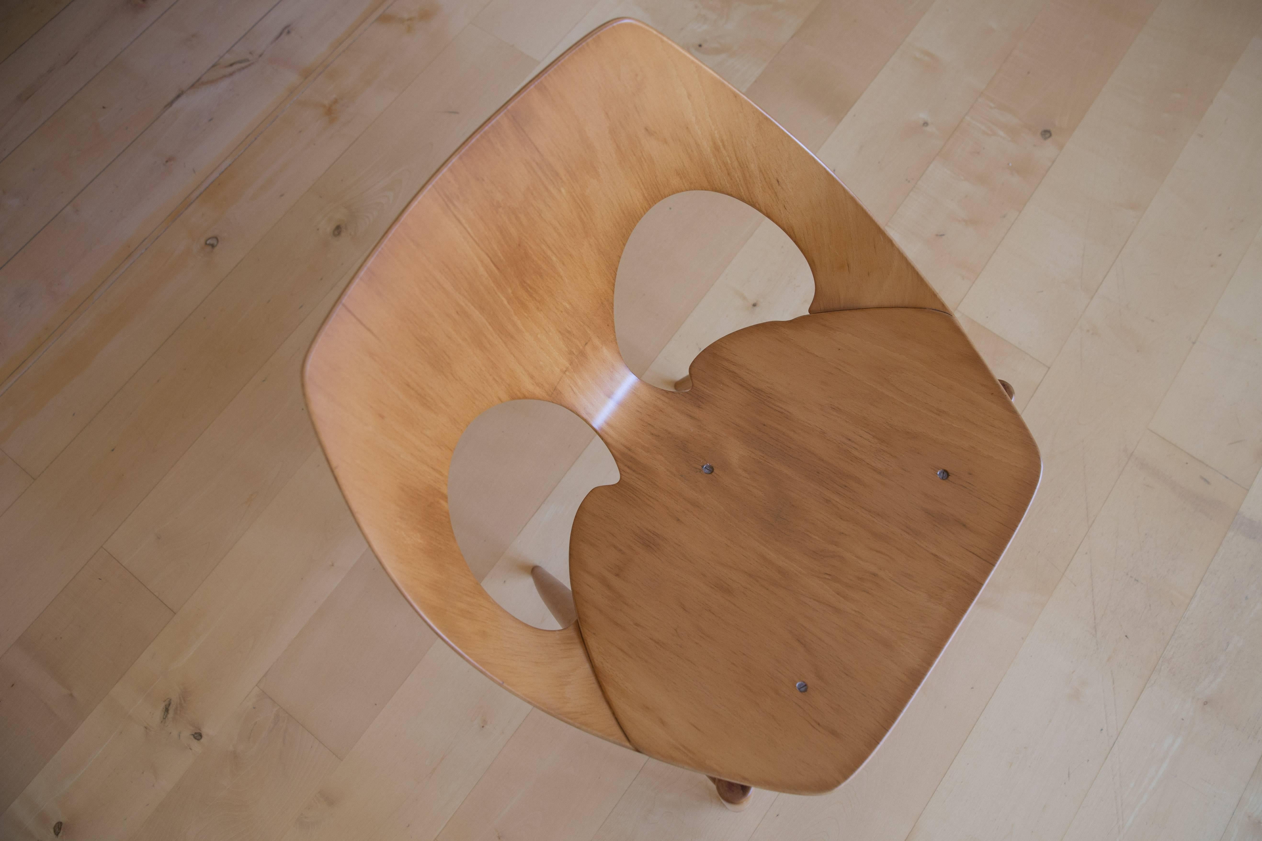 Beech Set of Jason Chairs by Carl Jacobs for Kandya For Sale