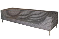 "Panorama" Sofa, by E. Babled for Felicerossi; upholstered Chanel, Italy 2007