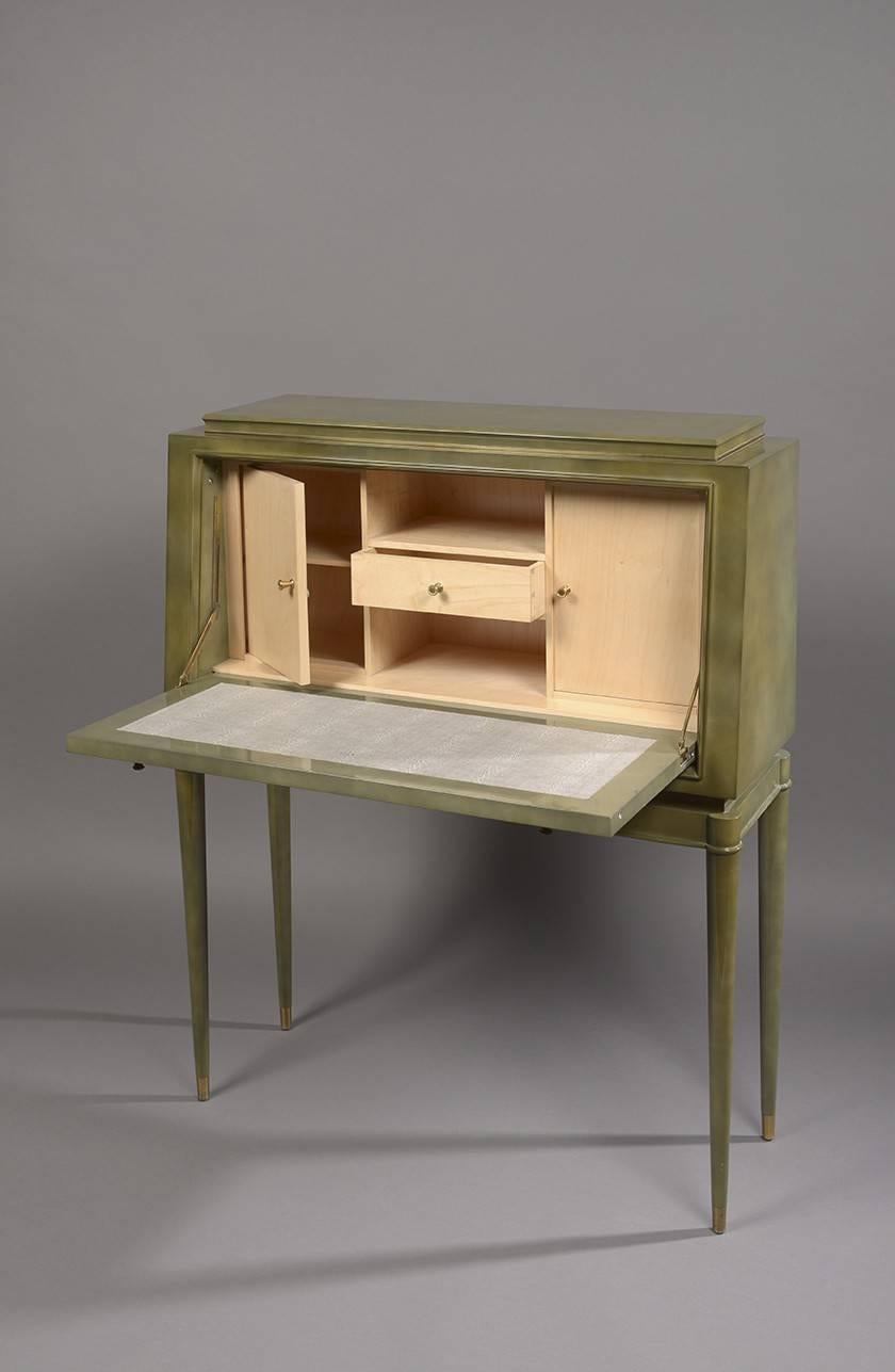 Mid-20th Century Desk with Flap Bi Baptistin Spade, France, 1950s For Sale