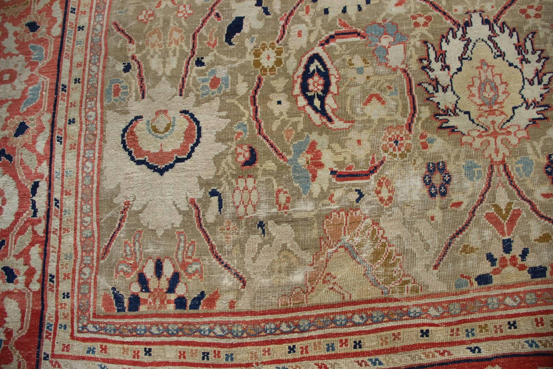 Ziegler Carpet, Late 19th Century In Fair Condition For Sale In London, GB