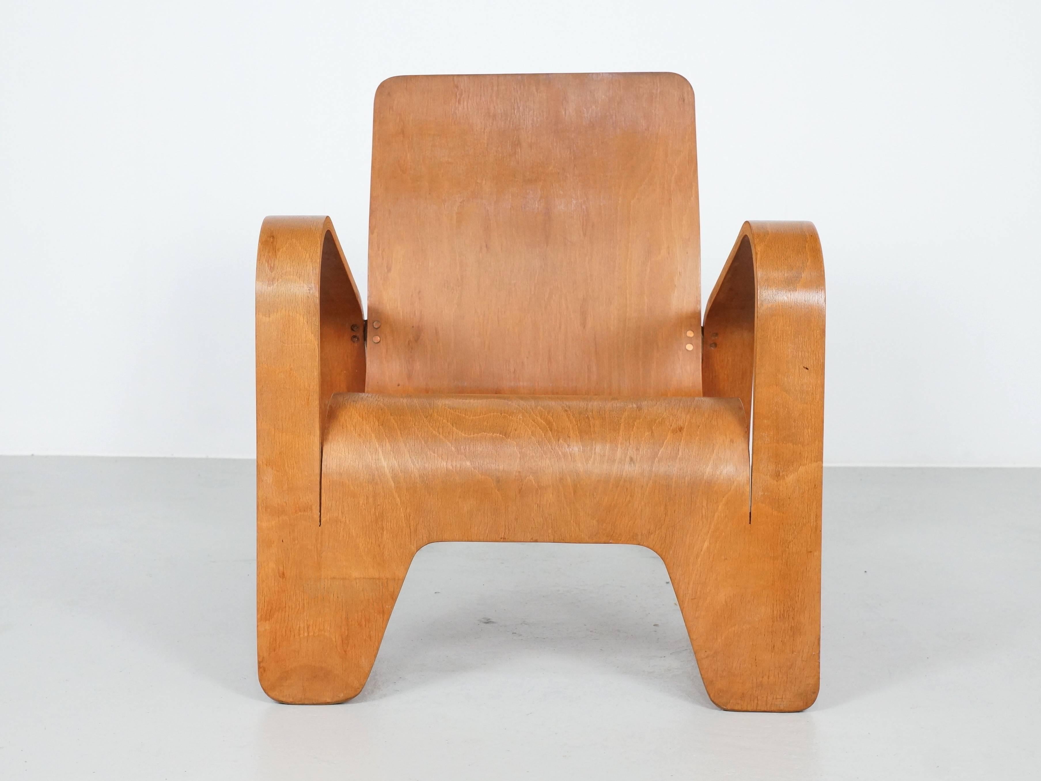 Han Pieck Lawo 1 Lounge Chair for Lawo Ommen In Good Condition In 's Heer Arendskerke, NL