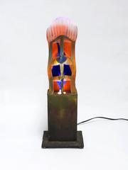 Swedish Art Glass and Light Sculpture by Kjell Engman for Kosta Boda