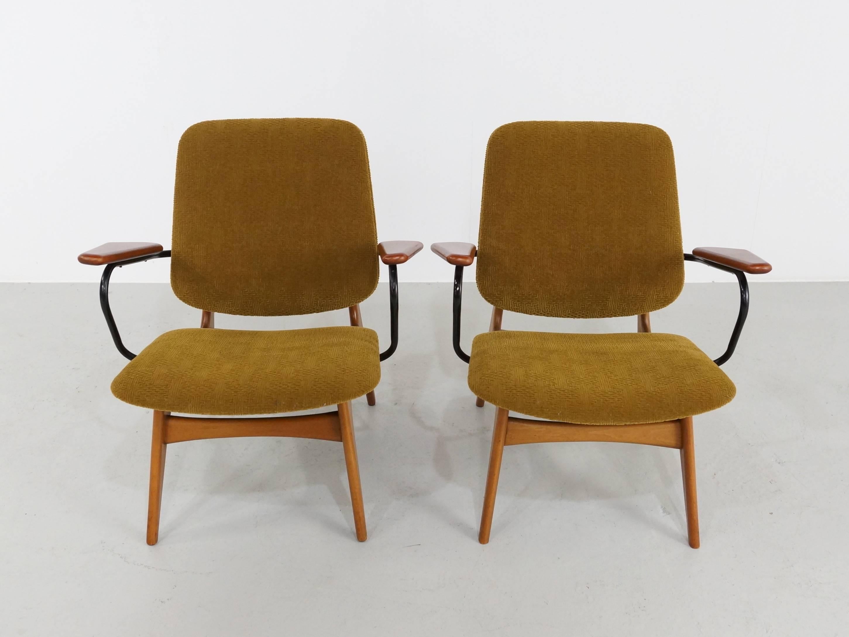 1960s Dutch Modernist Easy Chairs, Set of Two 3