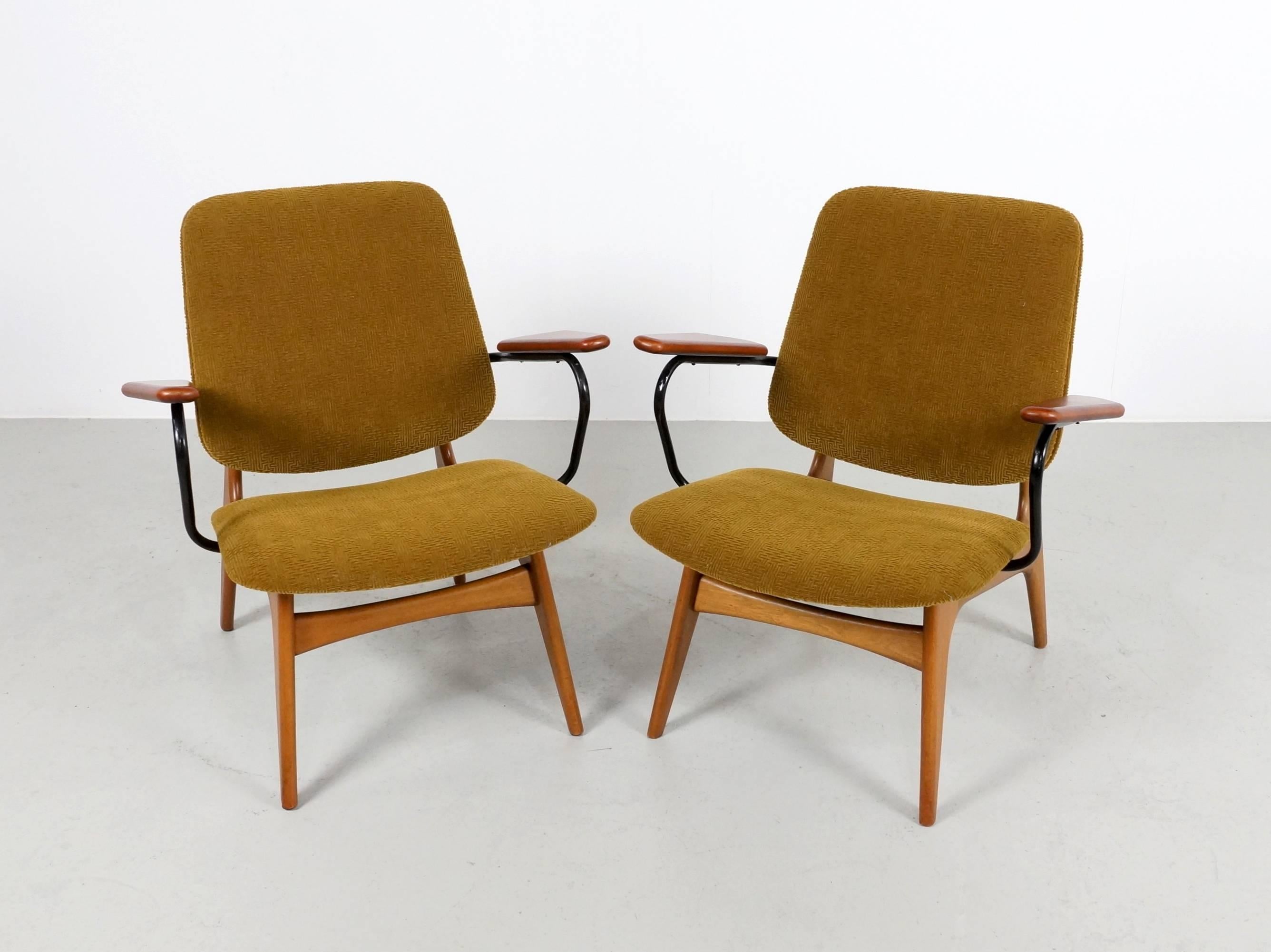 1960s Dutch Modernist Easy Chairs, Set of Two 2