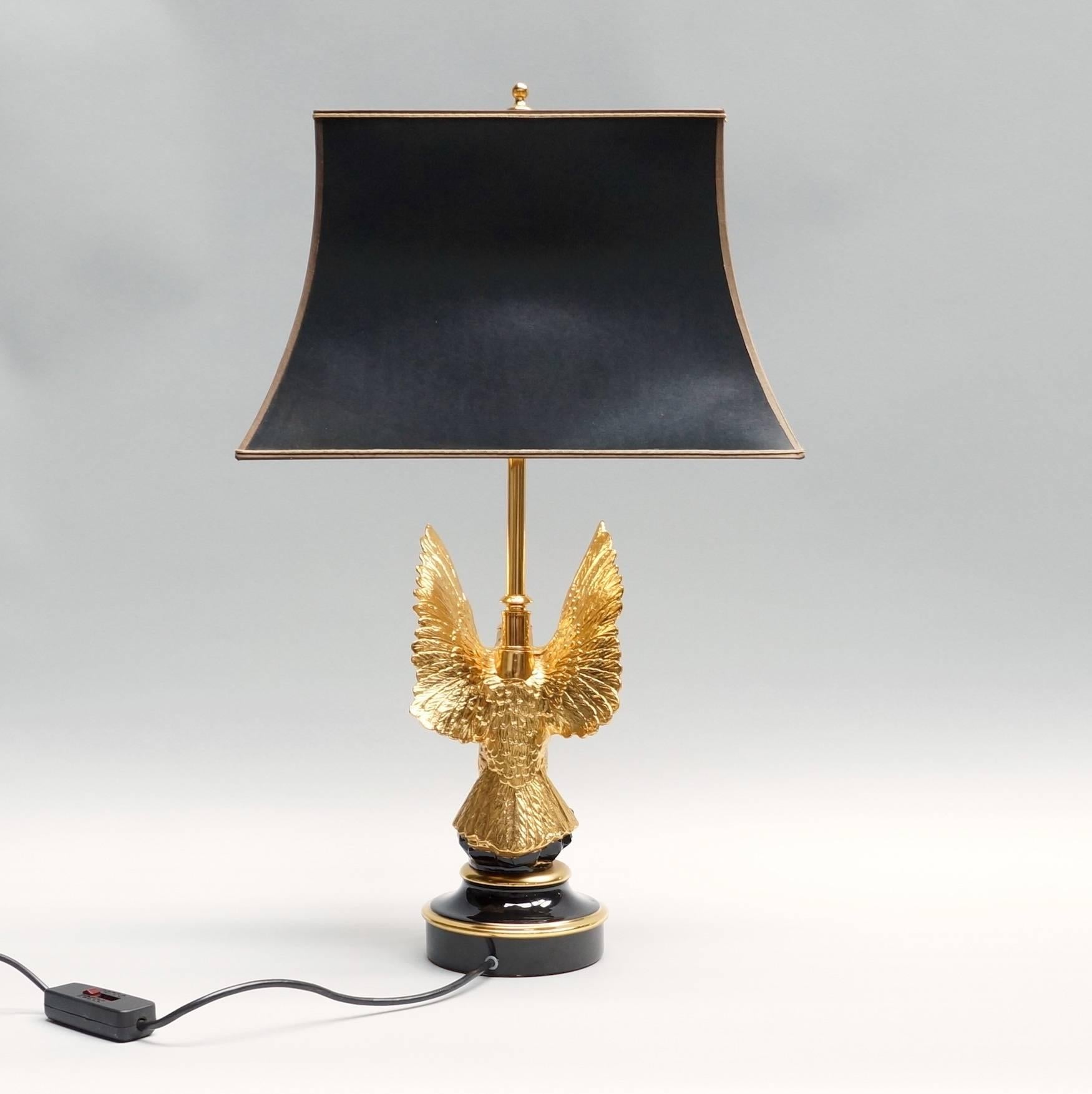 Mid-Century Modern Eagle Table Lamp 1970s in the style of Maison Charles. For Sale