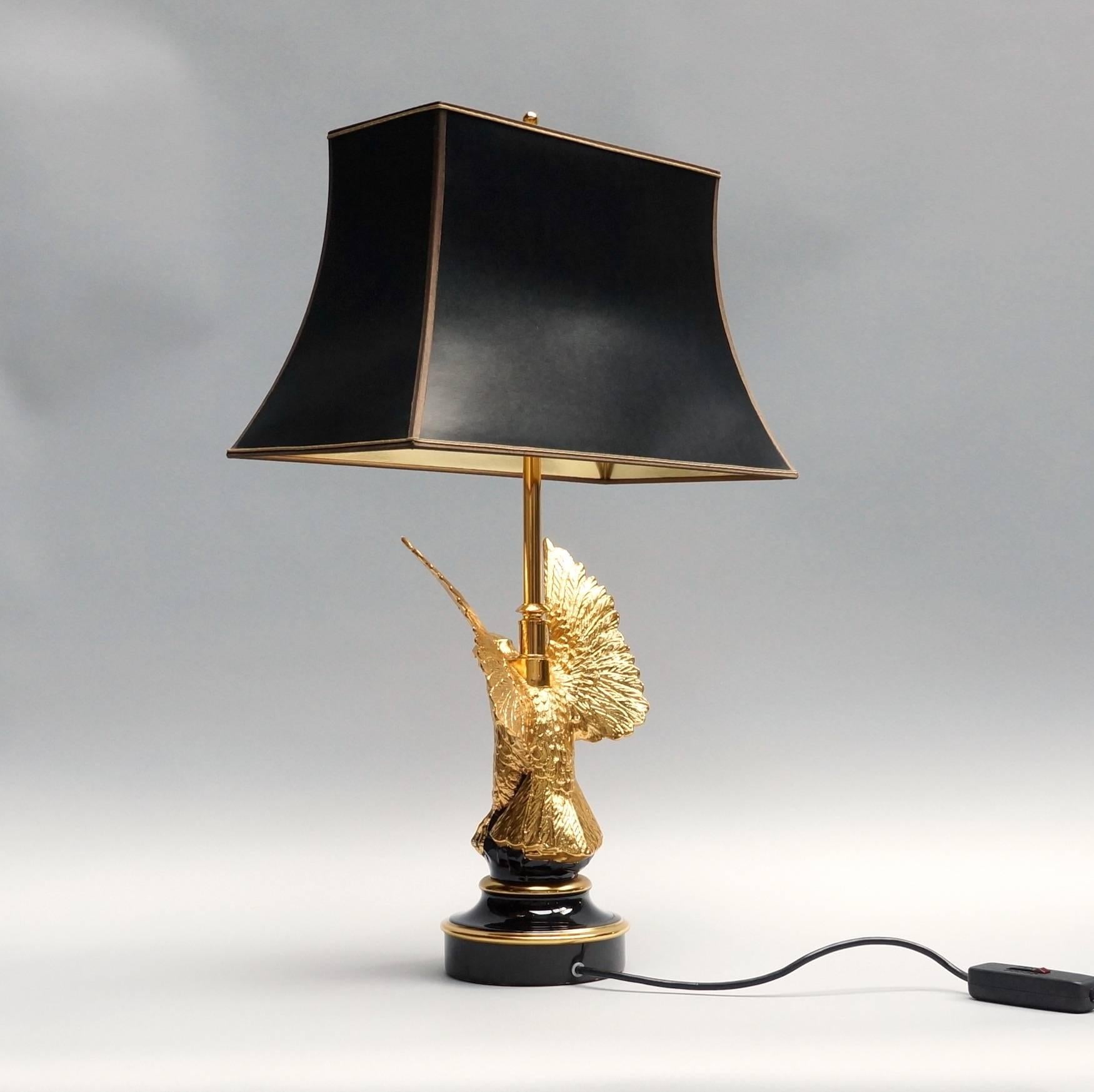 French Eagle Table Lamp 1970s in the style of Maison Charles. For Sale