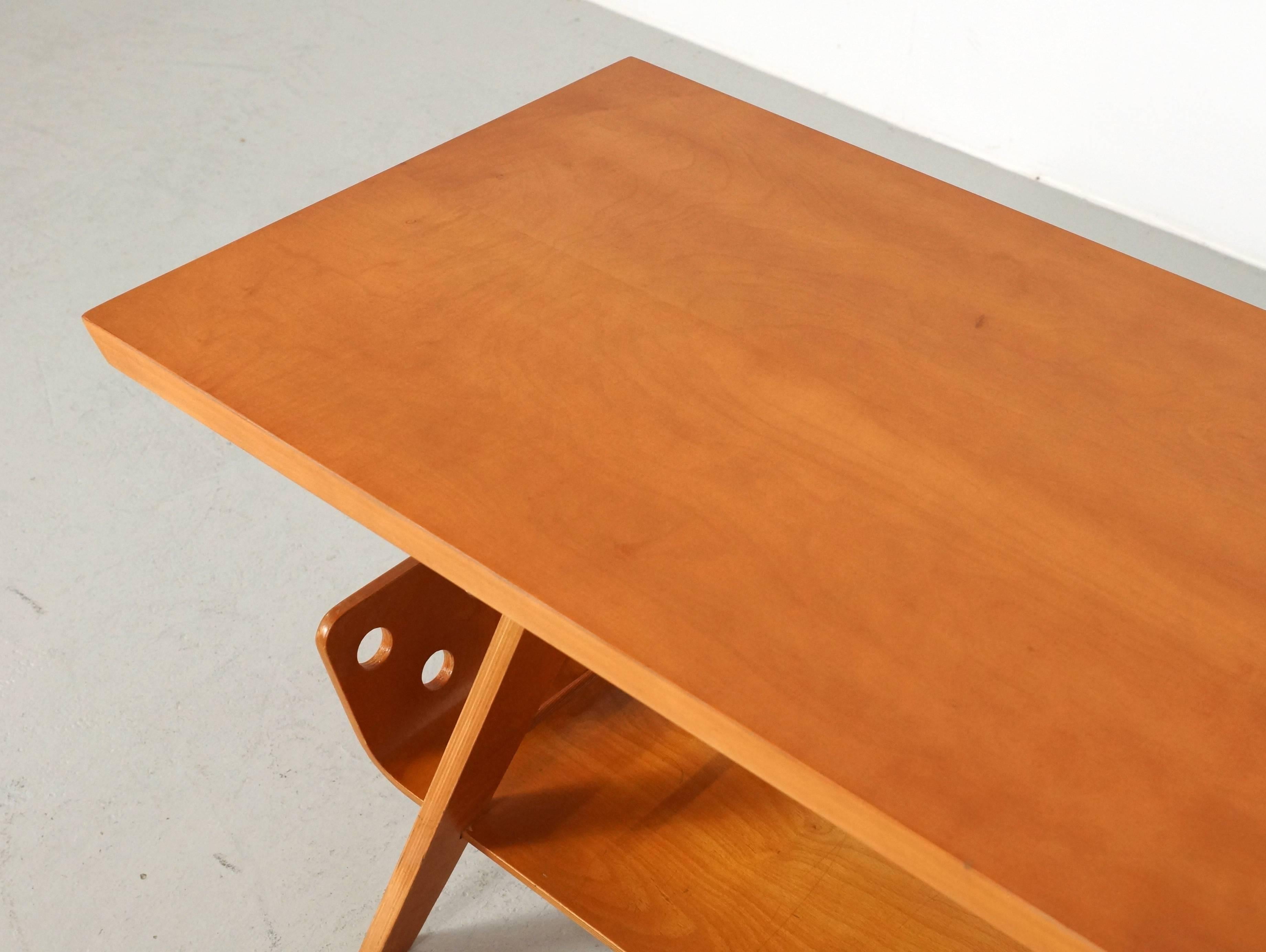 1950s Dutch Coffee Table by Cor Alons for Gouda Den Boer For Sale 1