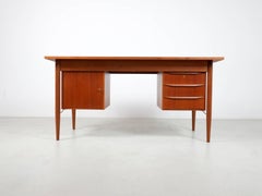 Scandinavian Teak Desk by Gunnar Nielsen Tibergaard, Denmark, 1960s