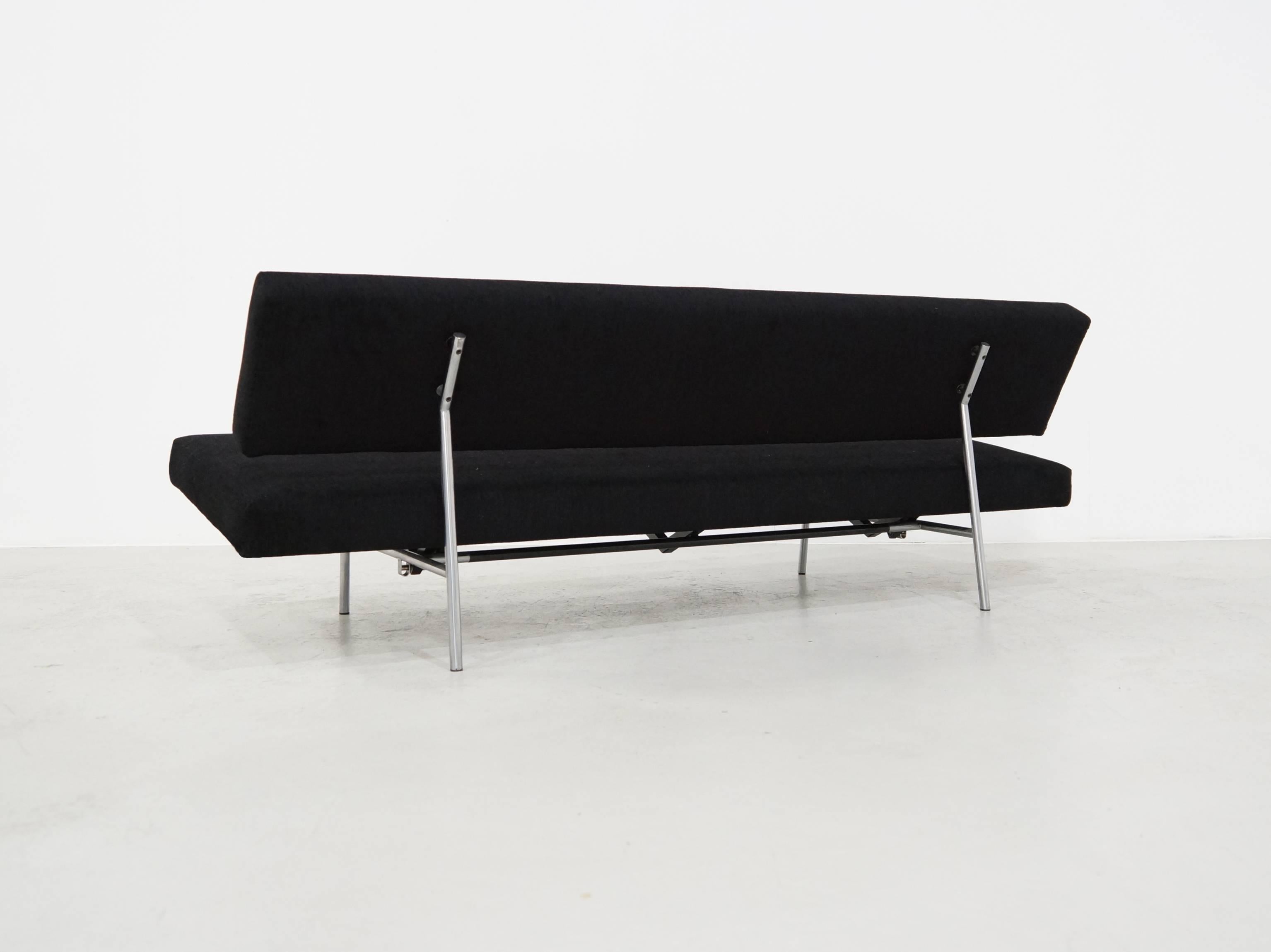 Black and Stainless Steel Daybed, Sofa by Martin Visser for Spectrum, 1958 1