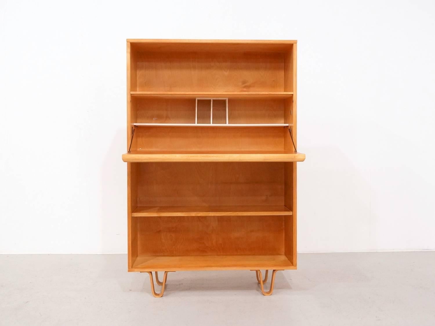 Mid-Century Modern Birch Pastoe Bookcase Desk Cabinet Cees Braakman