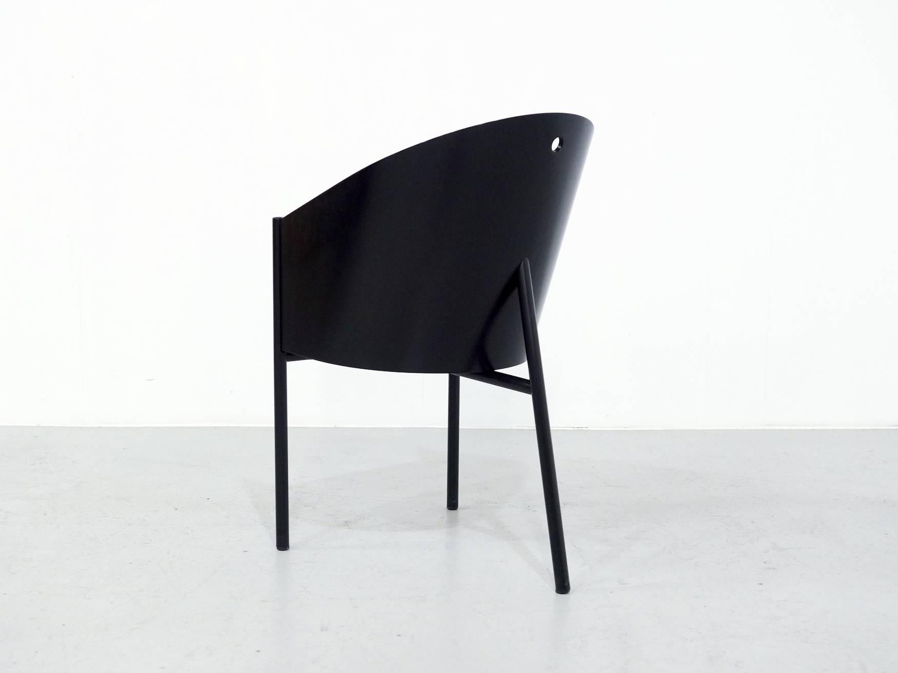 Black Philippe Starck Costes Chairs, Set of Six In Good Condition For Sale In 's Heer Arendskerke, NL