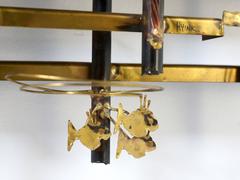 Brutalist Brass Sculpture Sailing Boat Cliff Hyink, 1970s