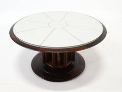 Round Italian Rosewood Center or Coffee Table, 1950s