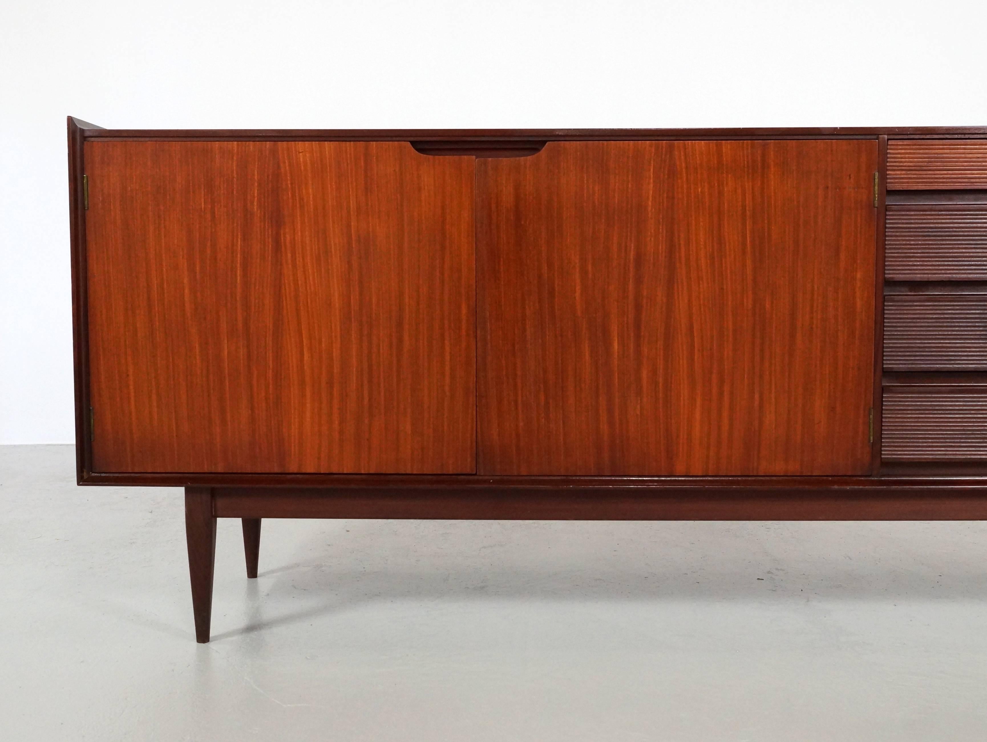 British Large Sideboard in Solid Afromosia Teak by Richard Hornby for Fyne Layde, 1960s