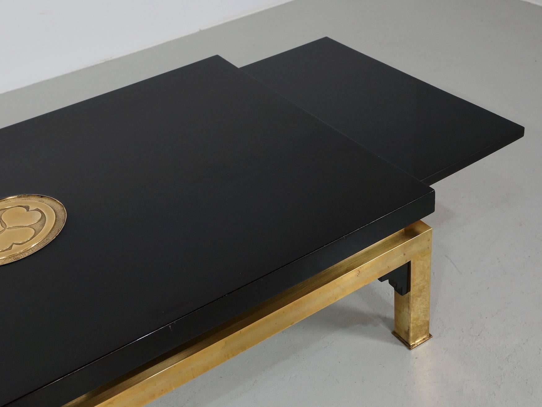 Black Italian Coffee Table with by Tomasso Barbi 1