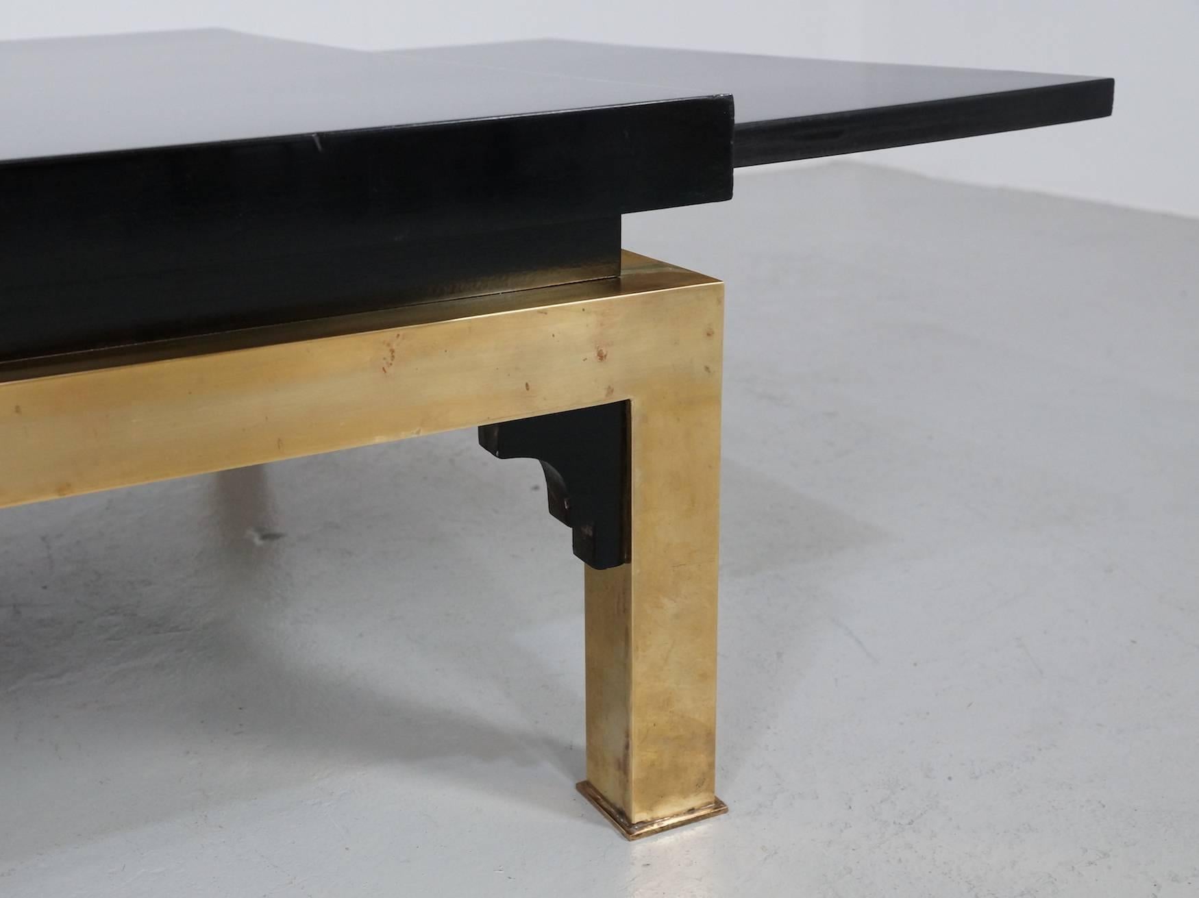 Black Italian Coffee Table with by Tomasso Barbi 2