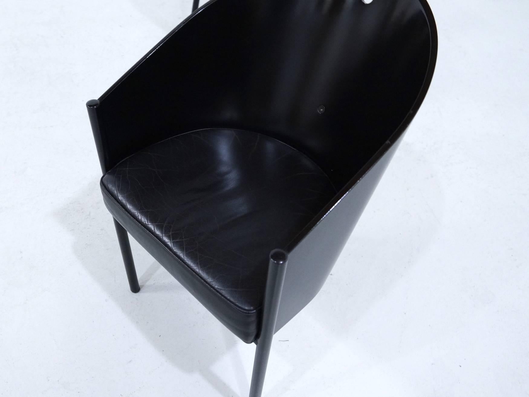 Black Philippe Starck Costes Chairs, Set of Six For Sale 2