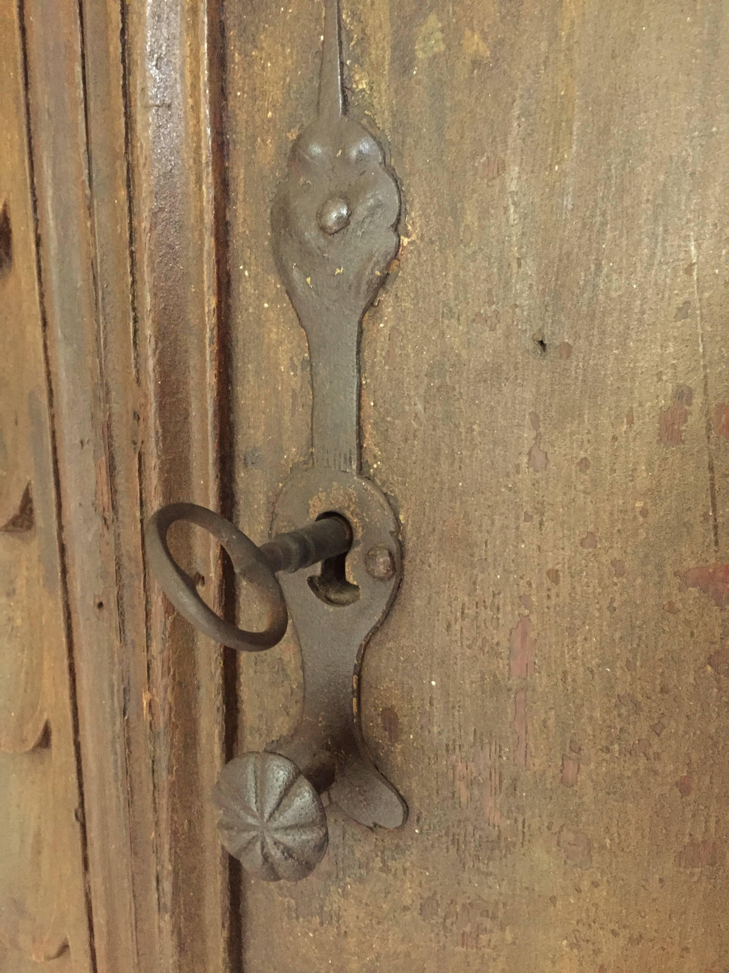 Forged 16th Century Gothic Sacristy Cupboard