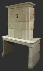 Early 18th Century French Chimneypiece, Mantelpiece with Trumeau